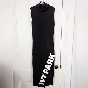 Black Ivy Park Mock Neck Sleeveless Dress